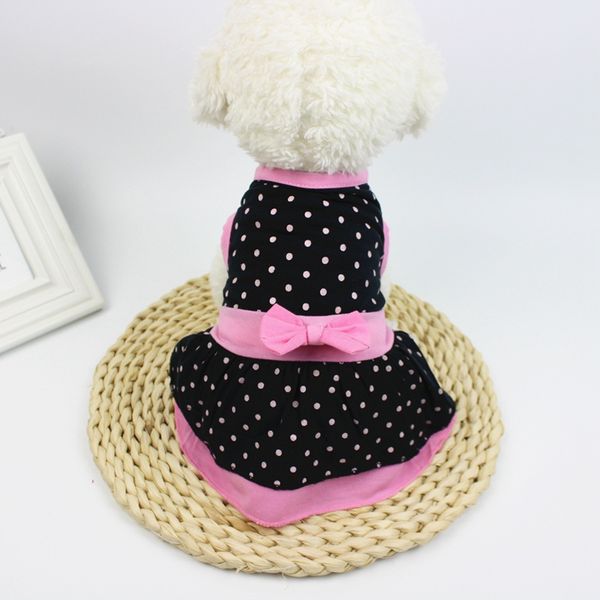 

pet dog clothes spring summer puppy dogs cotton breathable skirt with bow knot pets dresses pet accessories 2019 new