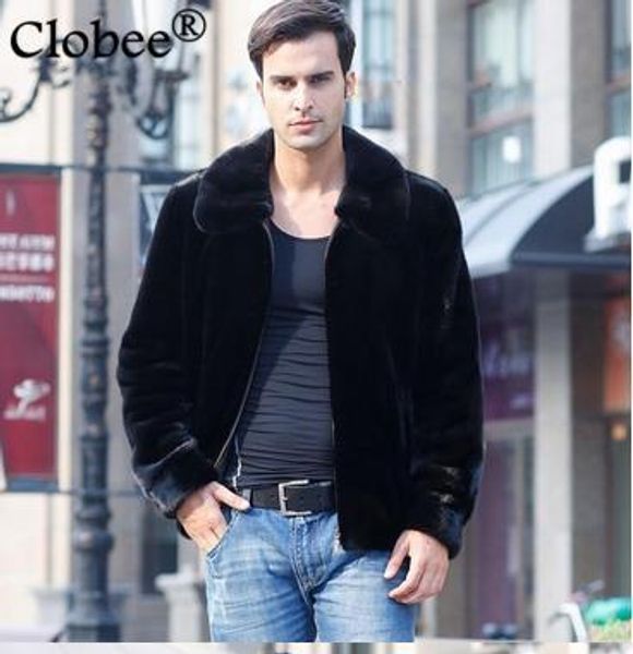 

2020 men's faux fur coat winter fluffy thick fur coat jaqueta masculina parkas for men plus size faux raccoon dog coats d57, Black