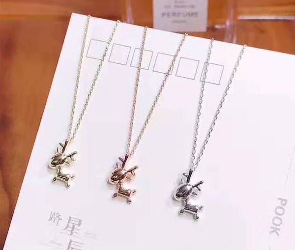 

sterling silver necklace women japan and south korea fashion trend sterling silver clavicle chain plating 18k jewelry