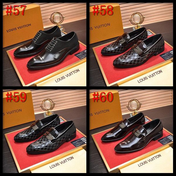 

21ss designers leather loafers genuine leather shoes classic tassel brogue mens formal shoe casual bullock dress wedding shoes, Black