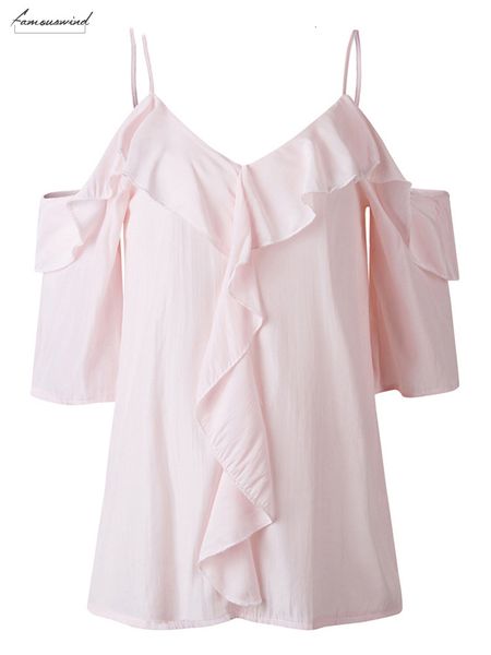 

off shoulder blouse women half spaghetti strap womens and blouses summer 2019 ruffle white shirt blusa