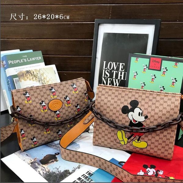 

classic 2020 new selling women's designer high-quality women's wild new leather cartoon casual wild shoulder bag messenger bag han