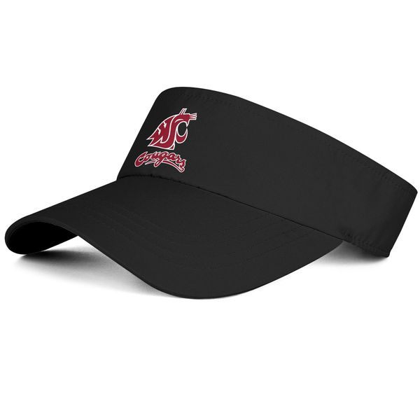 

1washington state cougars football logo black man tennis hat baseball cool design golf hat sports retro cute cap fashion personalized t, Blue;gray