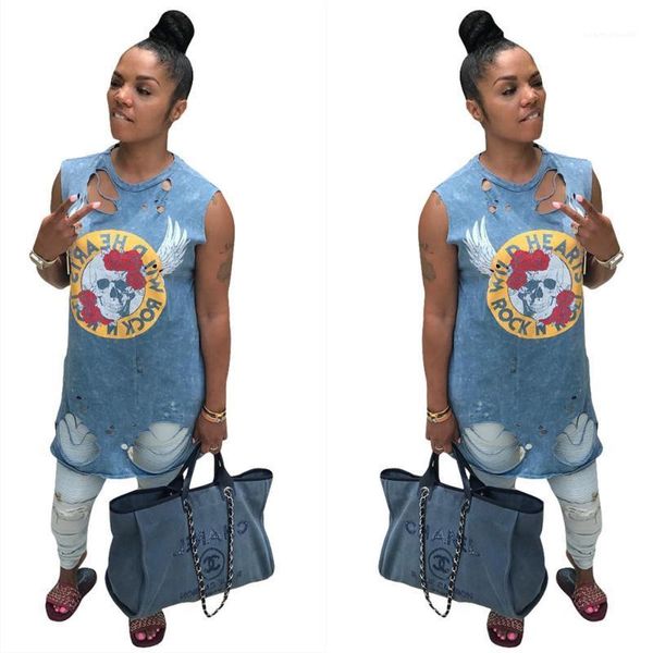 

одежда платье хэллоуин женщины светло-голубое платье лето танк платья джинсовые синие отверстия дизайнер, Black;gray