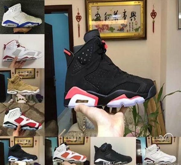

6s 6 black infrared 23 3m black red men basketball shoes sports sneakers athletics shoes
