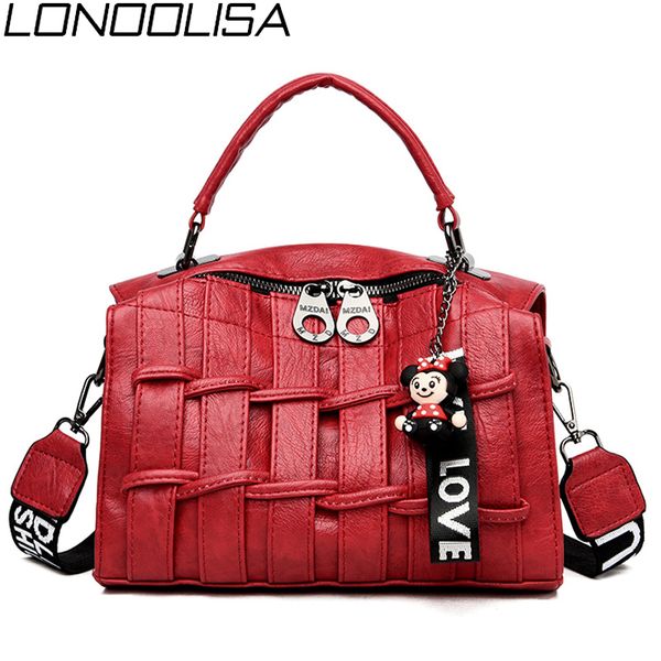 

fashion weaving crossbody bags for women luxury handbags women bags designer cartoon pendant lady shoulder sac a main femme