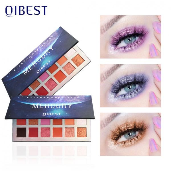 

18 color pearlescent matte eyeshadow palette mercury retrograde starry sky fantasy highlight lasting eyeshadow eye makeup tslm2