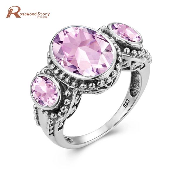 

cluster rings pink crystal ring women silver 925 gemstone oval female jewellery platinum cute fine anillos gift for girl direct selling, Golden;silver