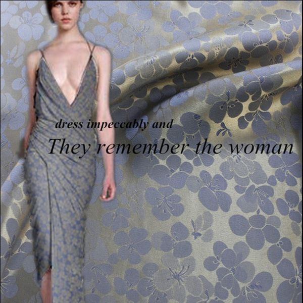 

50 см / серия) спели бо сатин шелковой ткани для пошива ширина 44/45 дюйма пряжи окрашенной жаккардовых тканей diy этнических charmeuse, Black;white