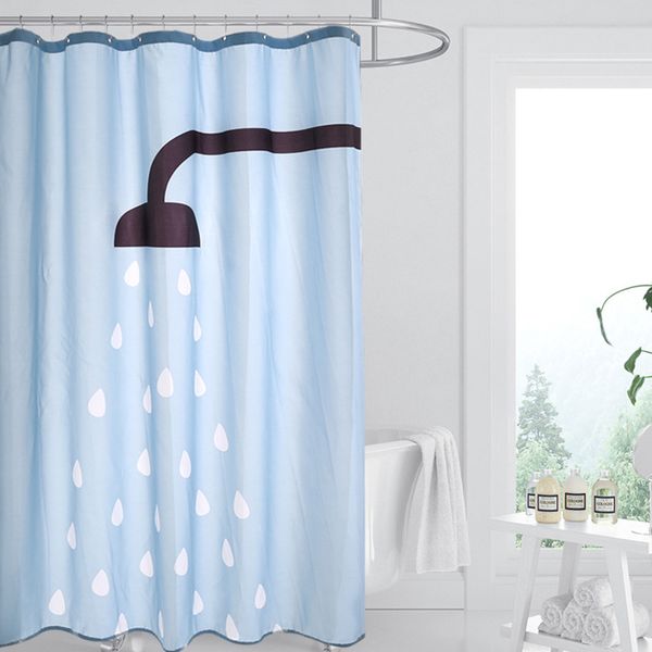 

shower curtains 2021 waterproof curtain cloth printing household bathroom