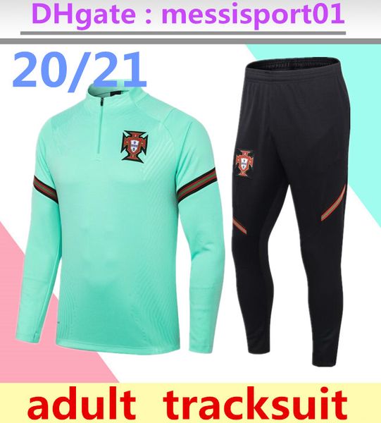 

2020/21 portugal tracksuit mens soccer training 2020 2021 portugal football training suit jogging tracksuit chandal futbol survetement foot, Black