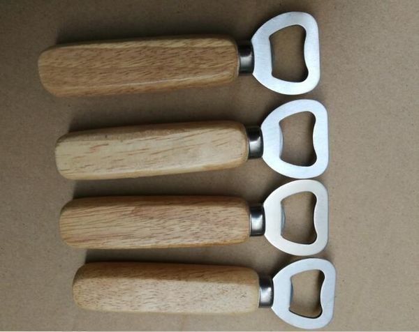 

sell wholesale per sonalized wood beer bottle opener for wedding party gift