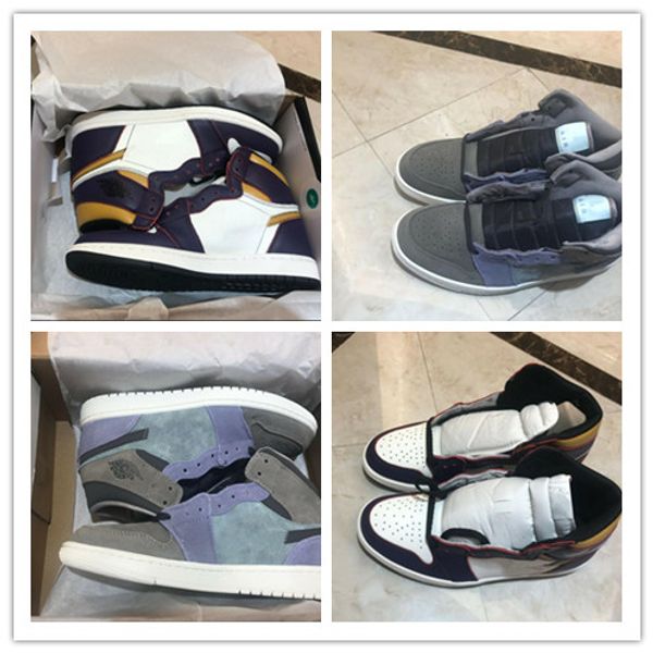 

2019 new jumpman 1 i nrg tinkerneutral grey ba ketball hoe 1 men grey brown purple trainer port neaker ize 40 46