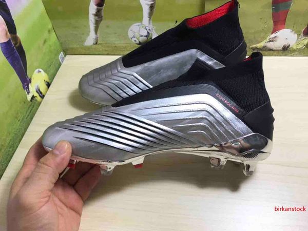 

2019 new predator 19 19.1 302 pogba mens women youth fg football boots virtuso red black kids soccer cleats high ankle chaussures shoes