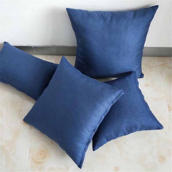 

45 * 45см льняная подушка наволочка сплошной цвет наволочка наволочка