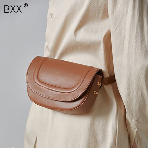 

bxx] 2020 новых женщин способа большой емкости простой мешок плеча дамы сумка малый pu кожаный лоскут saddle bag hj558