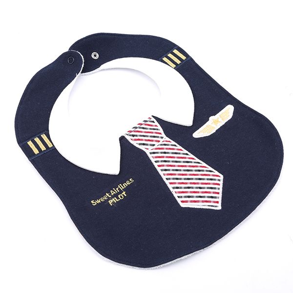 

fashion baby bibs aircraft engineer baby saliva towel newborn boys girls dinner feeding snap button bib soft