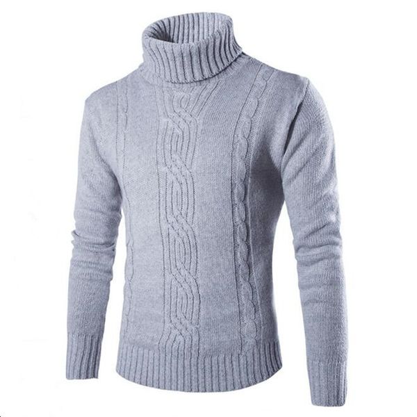 

2020 male sweater pullover slim warm solid high lapel jacquard hedging british men's clothing mens turtleneck -2xl, White;black