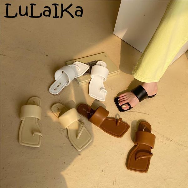 

brand square toe slippers women slip on flat slides summer sandals beach colorful flip flops massage outsole slipper shoes women, Black