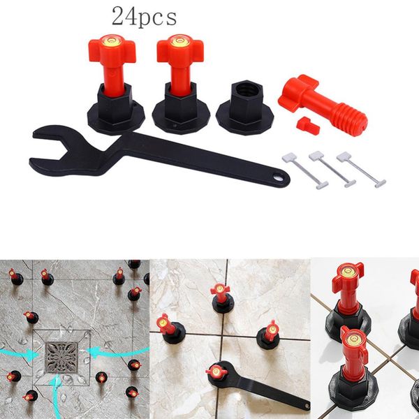 

24pcs reusable tile leveling positioning system leveler t-lock floor tool