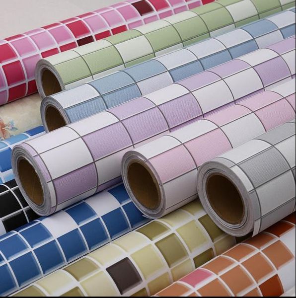 

mosaic wall paper sticky wallpaper from the bathroom toilet waterproof stickers wall ceramic tile stick-825