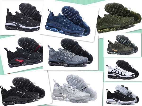 

2019 new cushion TN Plus goodvery boys outdoor sports women shoes casual shoes men running metal black Colorways men shoes gray