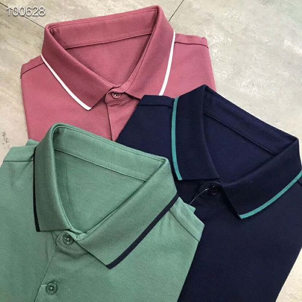 

Супер Качество Лето Твердые Рубашки Поло Мужчины Роскошные Рубашки Поло С Длинны