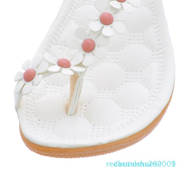 

2020 новый богемское женщины сандалии летний стиль peep toe цветок обувь плоские туфли женщина шлепанцы r01, Black
