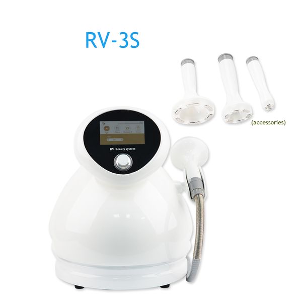 Máquina de terapia a vácuo portátil 3 em 1 fóton rf RV-3S para tratamento de olhos, rosto e corpo