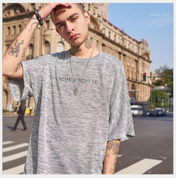 

street style letter loose short sleeved crew neck pullover tshirts fashion mens tees hip hop mens designer tshirts casual, White;black