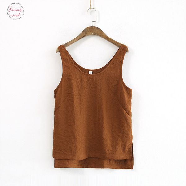 

2020 new style casual cotton 5 color sleeveless short women tanks summer fashion solid ladies hollow out tanks, White