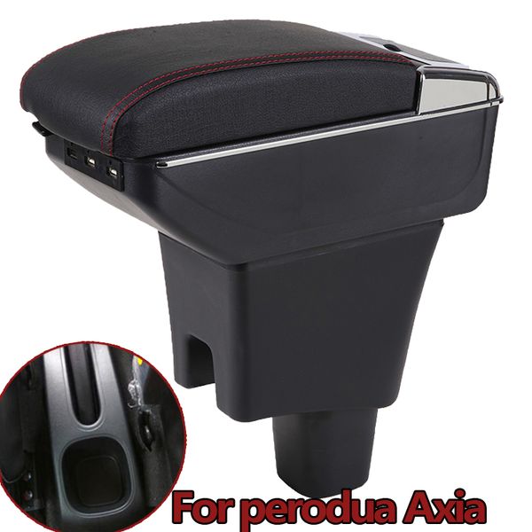 

armrest box for perodua axia central store content storage box with cup holder ashtray usb charging car accessories