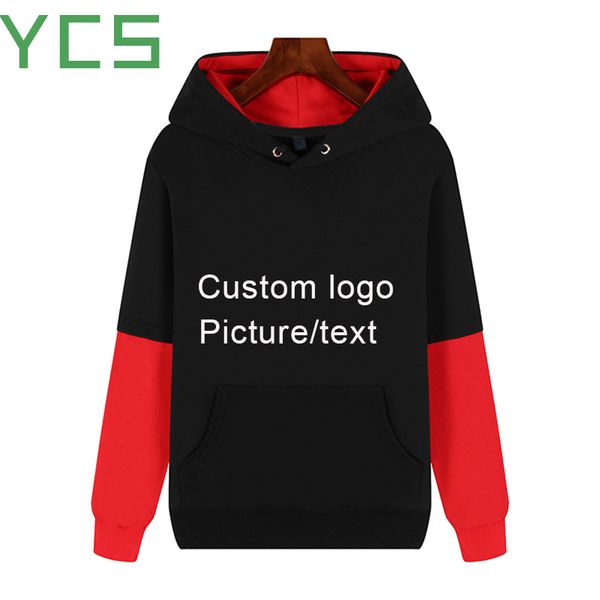 

2019 custom new men hoodies sweatshirts red and black headwear hoodie hip hop streetwear clothing us size plus size 3xl