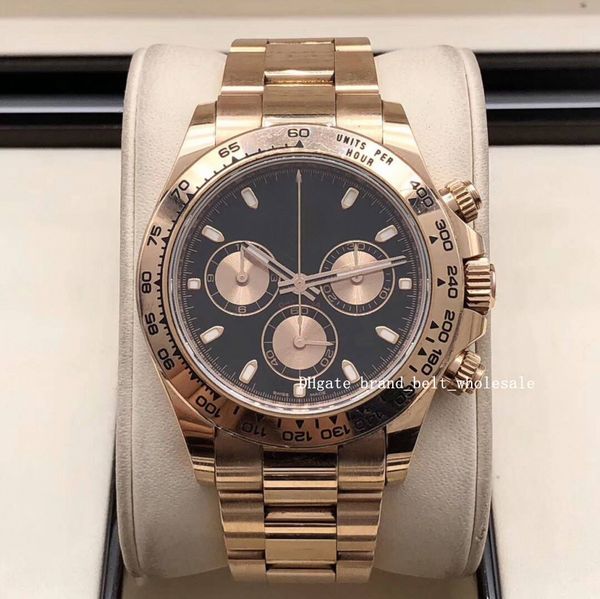 

2020 luxury 116505 men's everose gold 116505 40mm stainless steel automatic watch men's watch new release, Slivery;brown