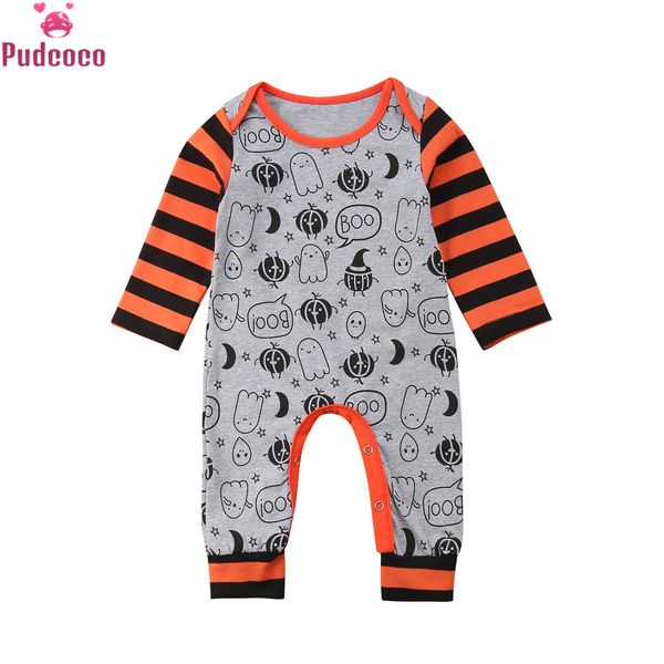 

pudcoco autumn winter kids infant newborn baby boy clothes girl long sleeve halloween christmas romper jumpsuit playsuit outfits, Blue