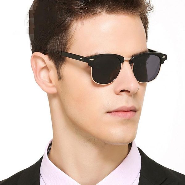 

2019 new men sunglasses women driving mirrors vintage for women reflective flat lens rays sun glasses female oculos uv400 avuaw