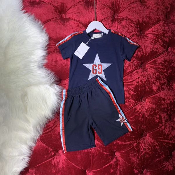 

Летний комплект одежды младенца Мальчики Девочки вскользь Шорты Брюки Костюмы Детская одежда два цвета