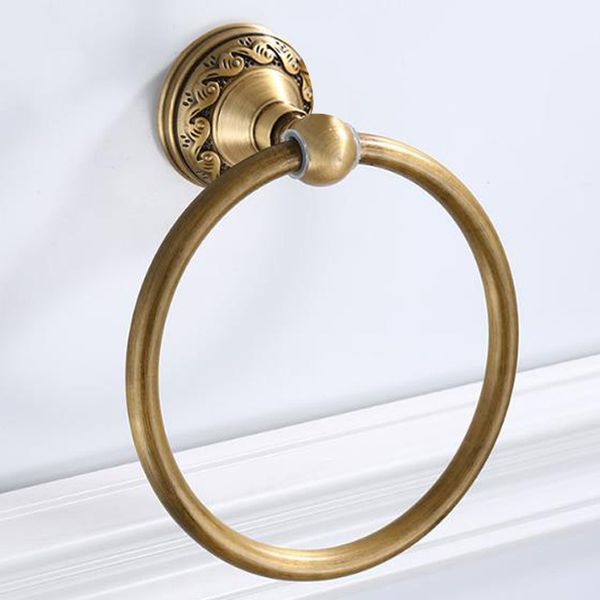 

bathroom towel holder, solid aluminium wall mounted round antique brass towel ring towel holder classic bathroom accessories bwkf