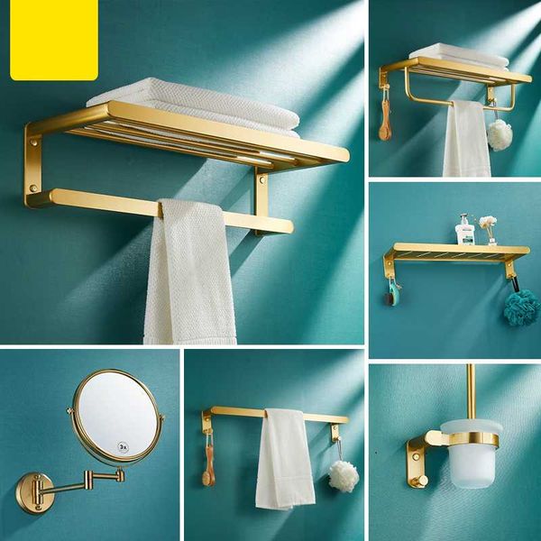 

клейкие аксессуары для ванной комнаты щетки золота ванная вешалки для полотенец рулона туалетной бумаги держатель бумаги двойного стержень к