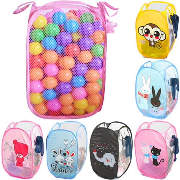 

cute cartoon animal folding portable storage large dirty clothes basket
