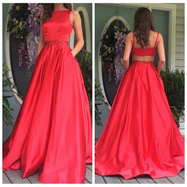 

классический дизайн дешевые бальные платья вечерние платья из бисера талия украшения зима красный длинные вечерние платья с sweep поезд атла, Black;red
