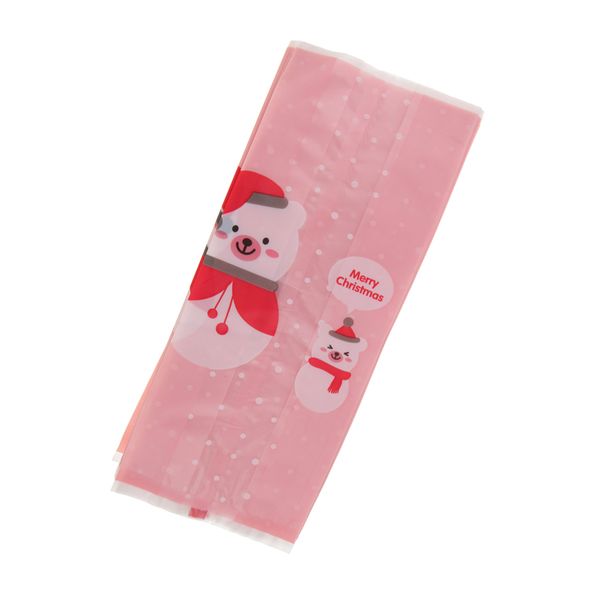 

100 set christmas santa claus biscuit cookie candy gift bag party favor