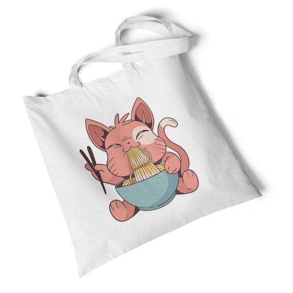 

lychee girls cute ramen sushi print canvas bag women shoulder bag shopping handbag simple tote girls student bookbag