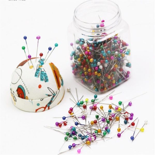 

свадебные портняжные булавки фиксированный корсаж флористы ручной швейные аксессуары инструменты 1 бутылка швейная булавка круглая жемчужная, Black