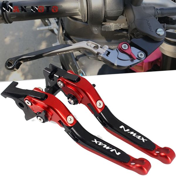 

for yamaha nmax 155 125 nmax155 nmax125 n-max 155 125 2015-2017 motorcycle folding extendable brake clutch levers logo nmax