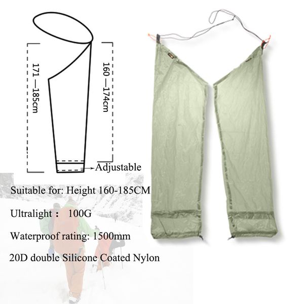 

20d men women riding fishing portable waterproof leggings rain pants outdoor camping cycling climbing hiking ultralight trousers