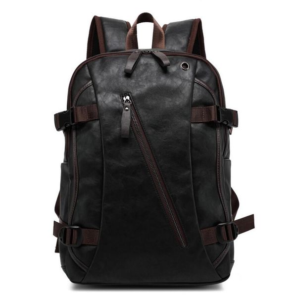 mens designer leather backpack