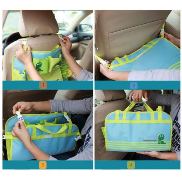 

car seat organizer universal waterproof car seat back storage hanging bag multi pocket cartoon storage bag accessories
