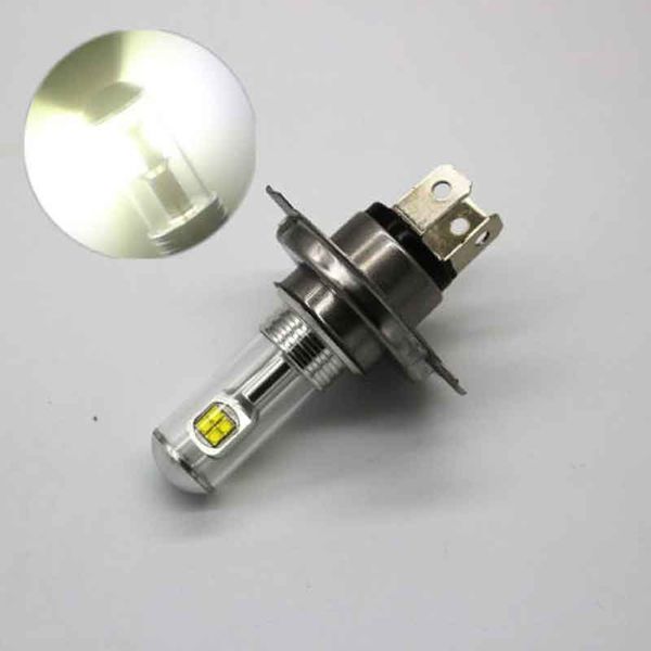 

1pc h4 40w 8led cob super bright motorcycle headlight hi/lo beam bulb 6500k white