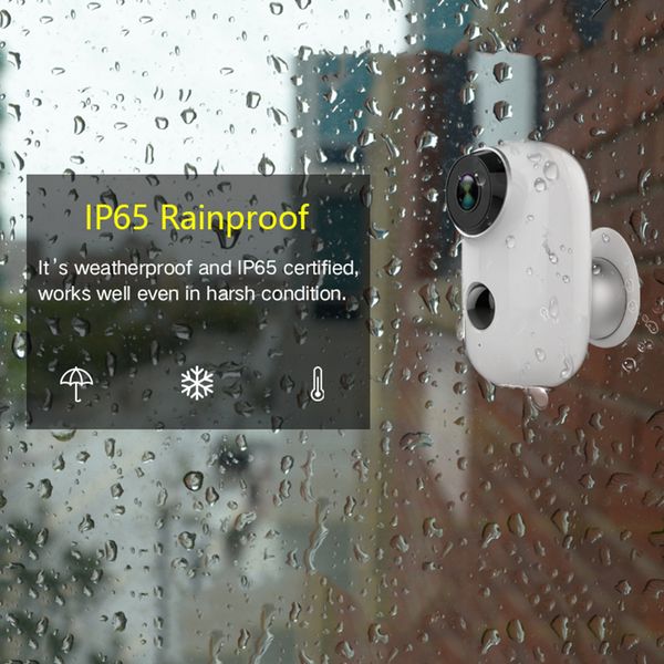 

smart security camera waterproof home wall mount night vision motion detection low energy consumption wifi camera